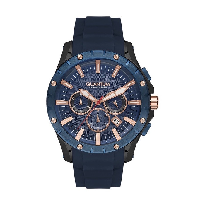 ✨Sale Quantum Pwg753.699 Black Blue Jam Tangan Pria Original Terbatas