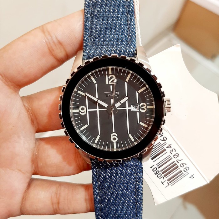 ✨Termurah Jam Tangan Pria Pria Levis Ltj0501 Silver Black Blue Original Garansi Terbaru