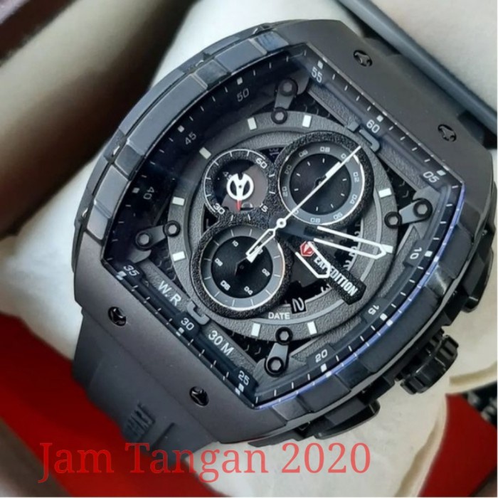 ✨Ready Jam Tangan Expedition Original E6782 / E 6782 Full Black Terbaru