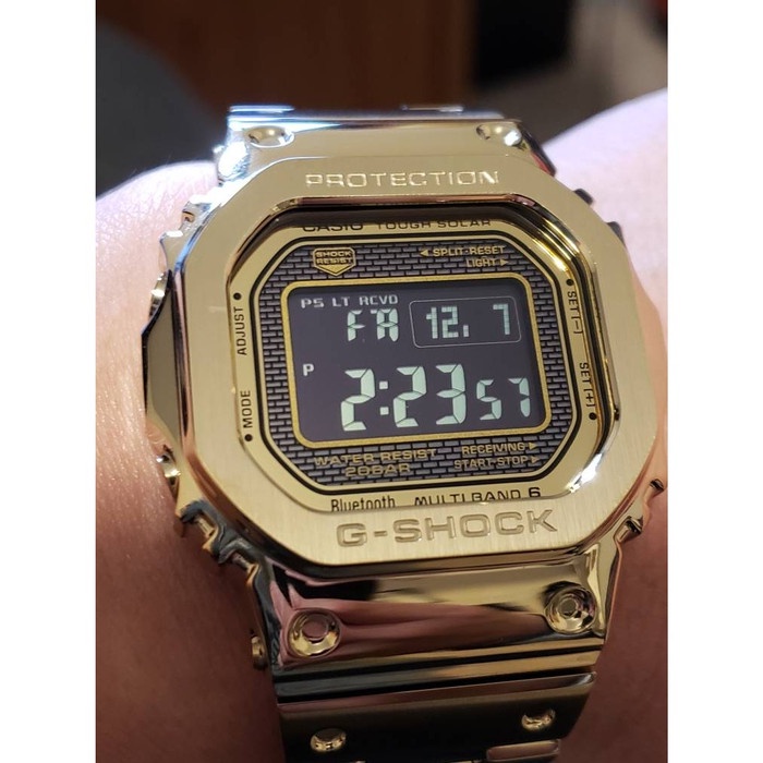 ✨Ready Jam Tangan Brand Casio G-Shock Gmw-B 5000 Gold Original Bm Terbatas