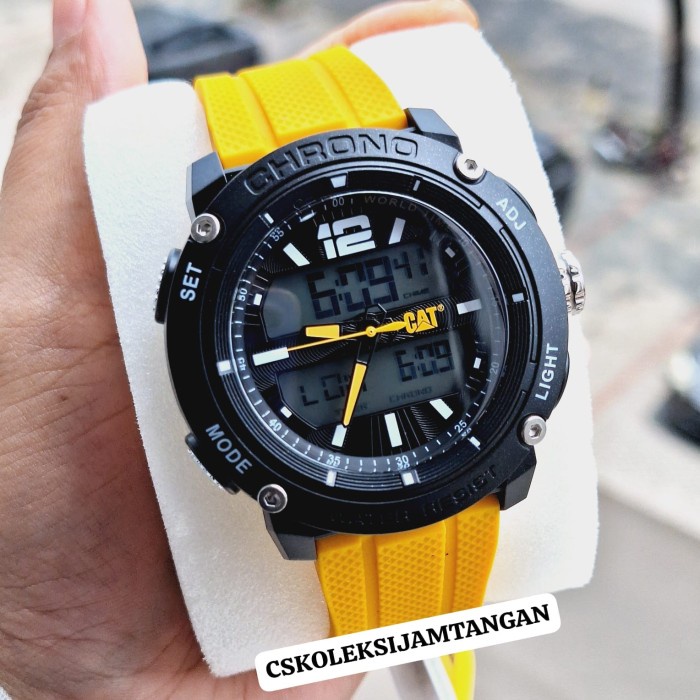 ✨Sale Jam Tangan Pria Caterpillar Cat Mf.145.27.111 Digital Yellow Original Terbaru