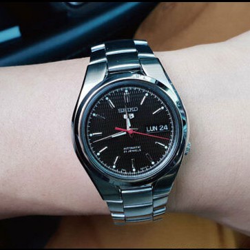 ✨Sale Jam Tangan Pria Seiko 5 Snk607K1 Snk607 Automatic Silver Black Origina Diskon