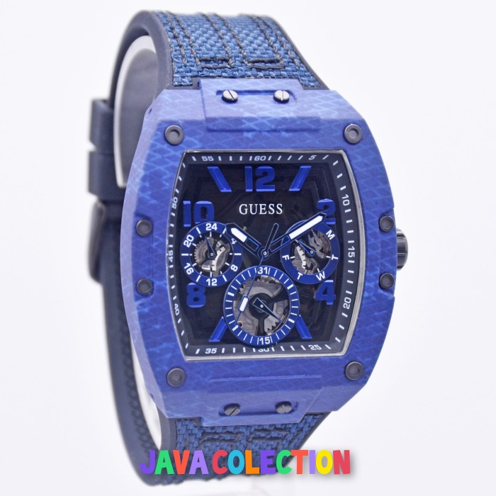 ✨Ready Jam Tangan Pria Guess Gw0422G1 Phoenix Blue Original Terbatas