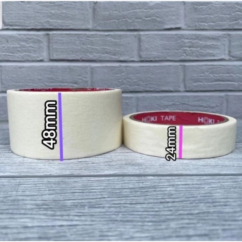 

LAKBAN KERTAS 48 X 15 YARD MASKING TAPE HOKI TAPE