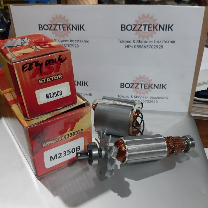 Armature dan Stator set Merk AST untuk mesin gerinda modern M2350B