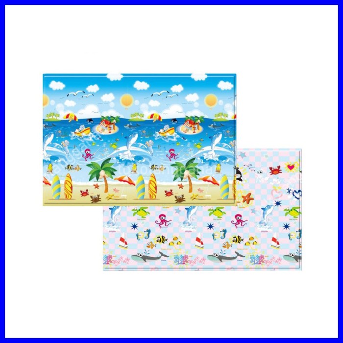 ✅Sale Baby Care 185X125X1.2 Cm Karpet Playmat Sea Animal Terbatas