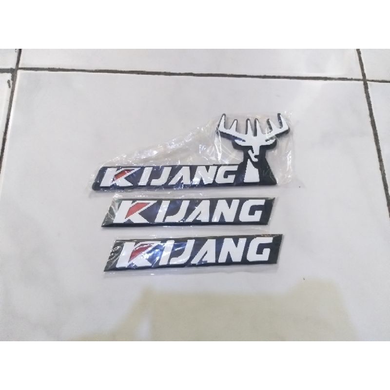 Logo sticker stiker mobil tulisan kijang/aksesoris emblem kijang super grand Rover 3pc