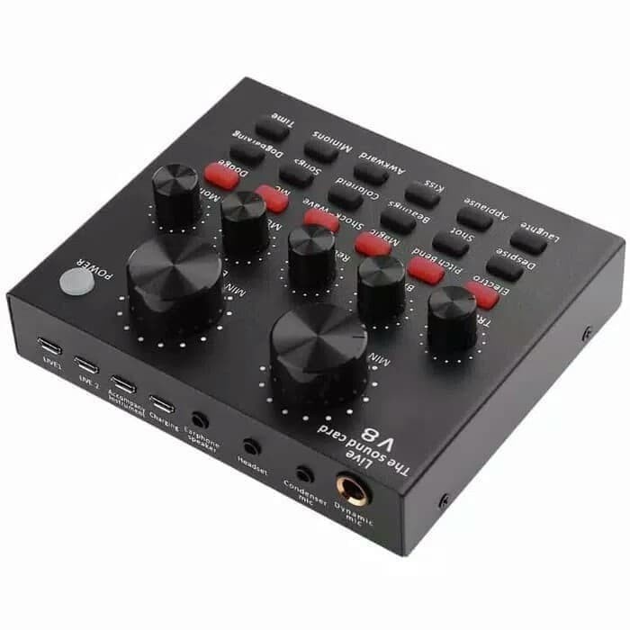 Mixer Sound Card V8S / V8U / V8 Taffware Bluetooth & Wired Sound Card