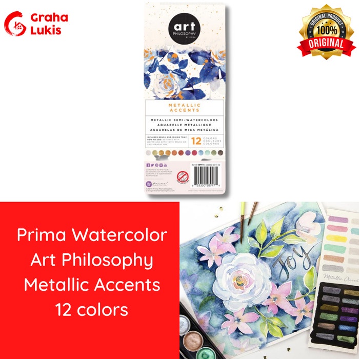 

Promo Prima Watercolor - Art Philosophy Metallic Accents
