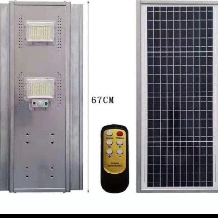 ✅Original Lampu Jalan Pju Solar Outdoor 200W 200 Watt Led Panel Surya Matahari Limited