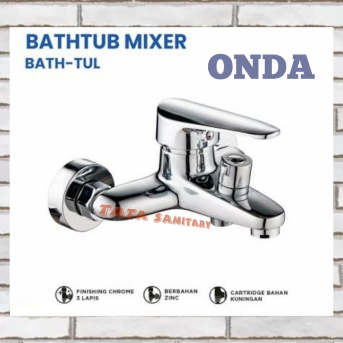 Kran Air Bathtub Mixer Onda/Kran Air Panas Dingin Onda/Kran Air Onda