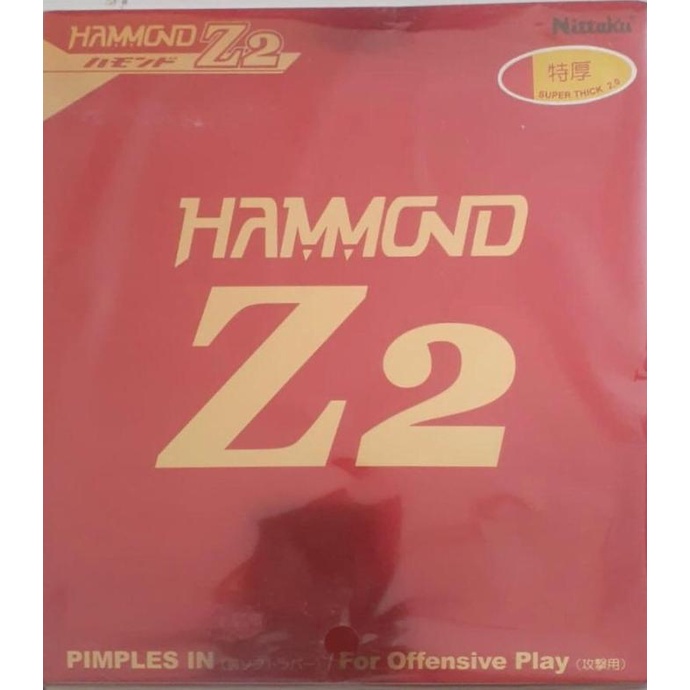 ORIGINAL NITTAKU HAMMOND Z2 Karet Rubber Bet Pingpong Tenis Meja BARU