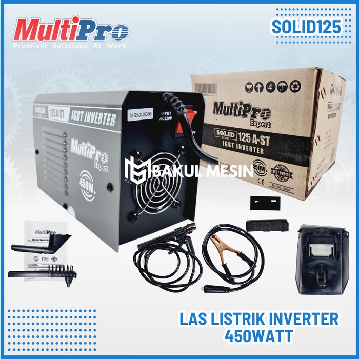 [Original] Multipro Solid 125 Mesin Travo Las Listrik Inverter 450Watt Terbatas