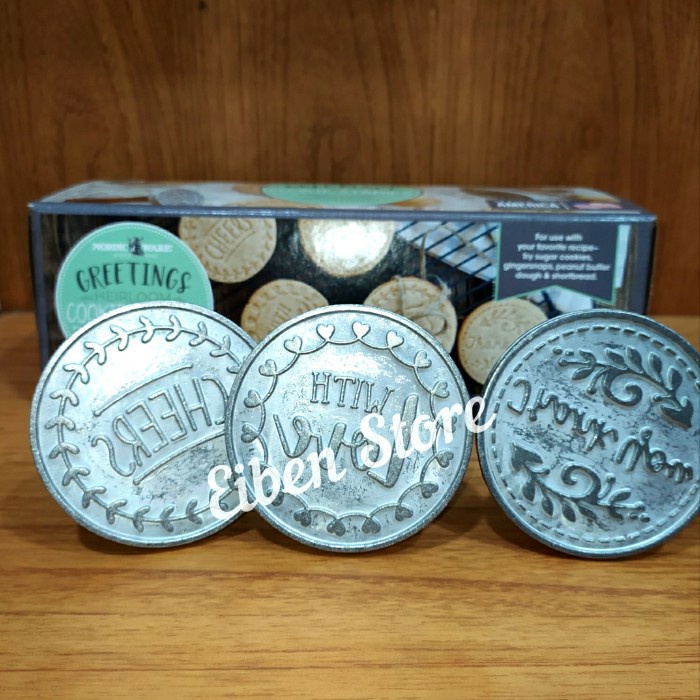 

[Baru] Nordic Ware Greeting Heirloom Cookie Stamp Set-3 Berkualitas