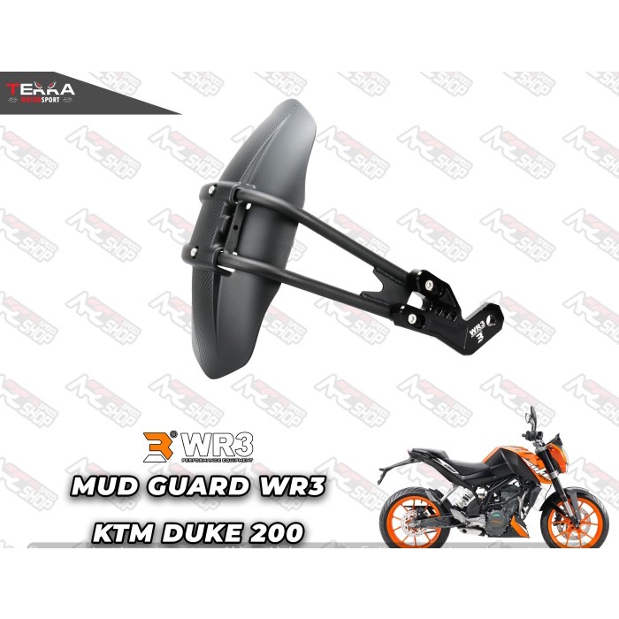 ✨Termurah Mudguard Wr3 / Spakbor Belakang Wr3 Ktm Duke 200 Terbatas