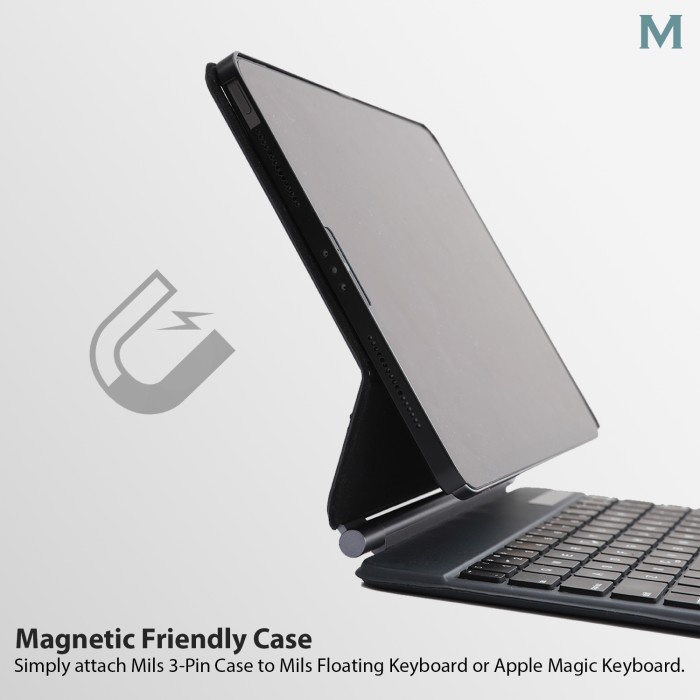 mils 3 pin case back cover magic floating keyboard ipad pro 11 air 4 5 f5at