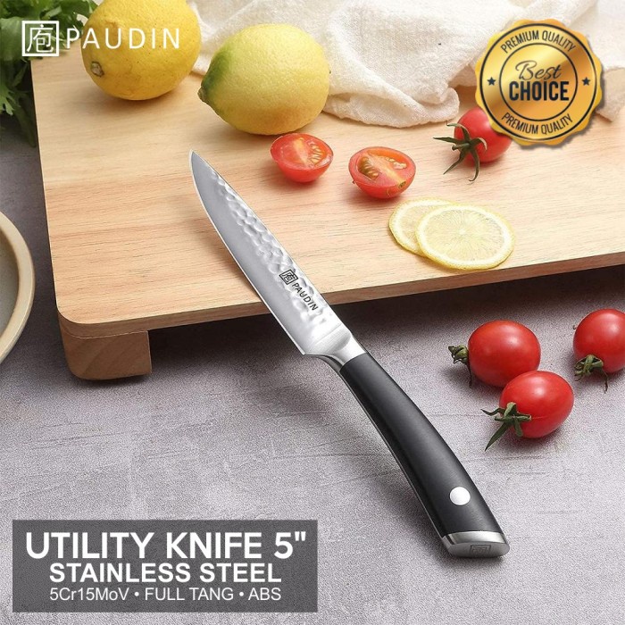 Pisau Dapur Paudin HP5 Premium Kitchen Utility Knife 5" StainlessSteel