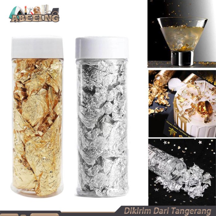 

Edible Gold Sheet 2g Kertas Emas Bisa Dimakan Gold Foil Edible