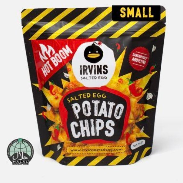 

Irvins Hot Bomb Salted Egg Potato Chips