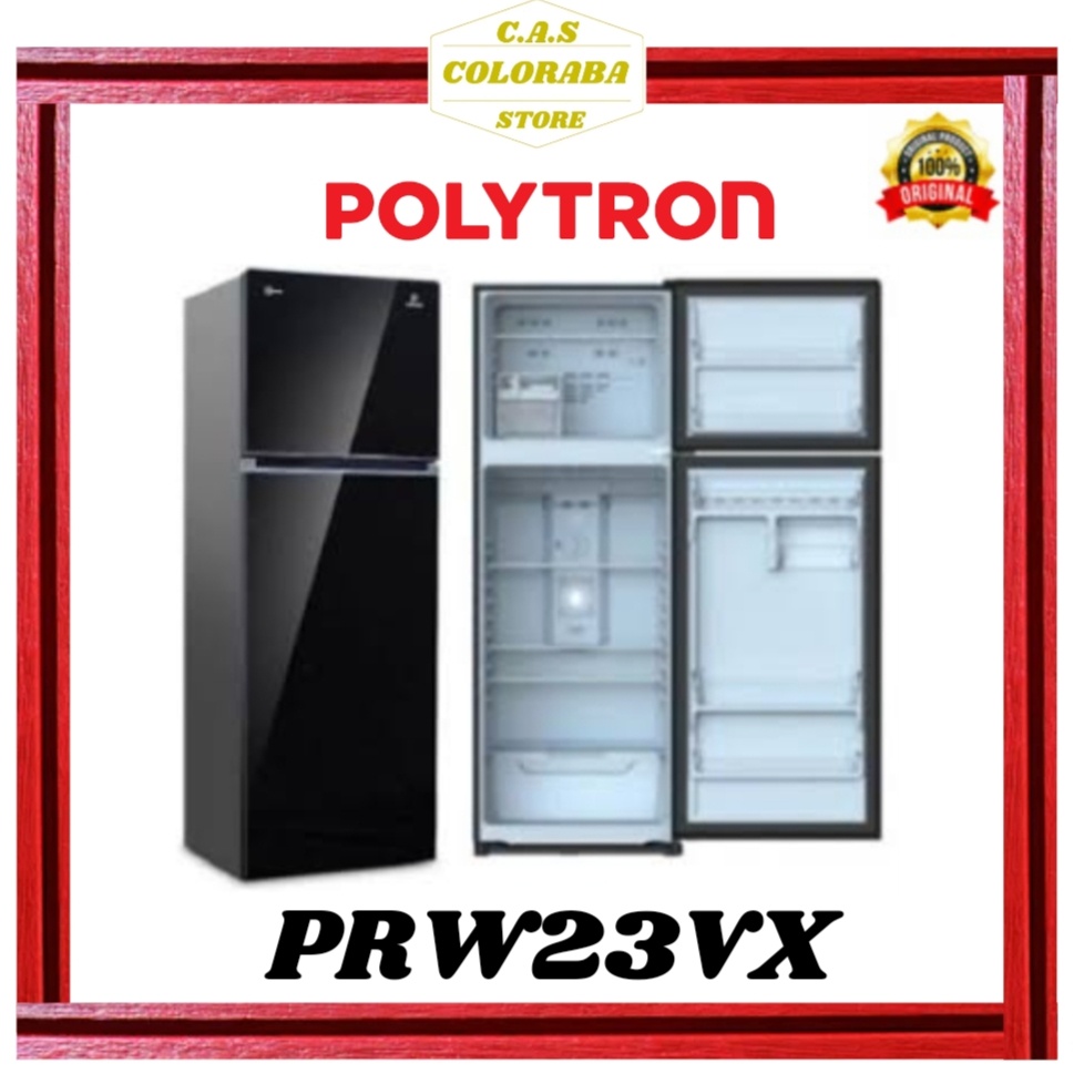 KULKAS POLYTRON PRW23VX KULKAS 2 PINTU INVERTER 220L PRW 23VX KULKAS POLYTRON 2 PINTU