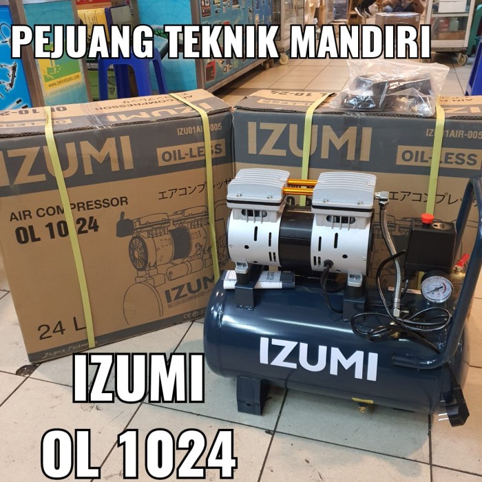 {GrandShop} IZUMI OL 1024 KOMPRESOR ANGIN 24L / AIR COMPRESOR 1HP IZUMI OL1024 Limited