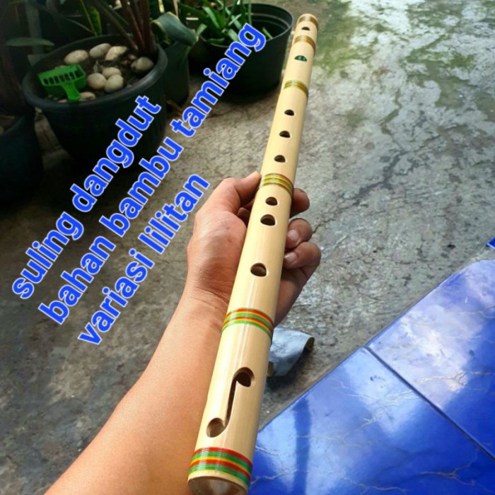 Suling Seruling Bambu Dangdut Nada C D E Bass Eceran
