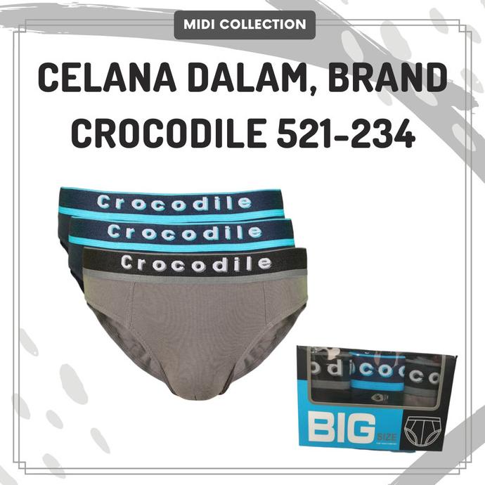 Celana Dalam / Sempak / Daleman Pria CROCODILE ART 521-234 Karet Boxer