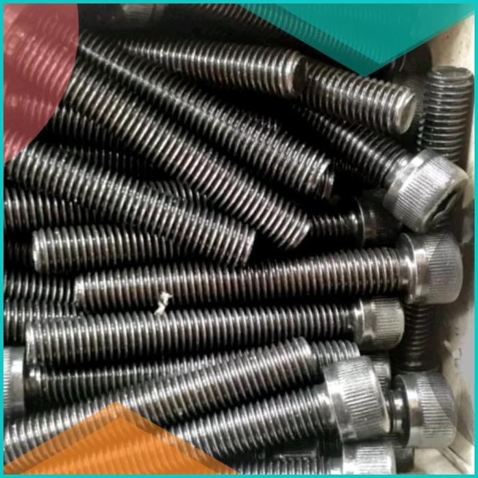 Baut L Baja Hitam m10 x 120 atau Baut 14 Panjang 12cm Baja Hitam Full