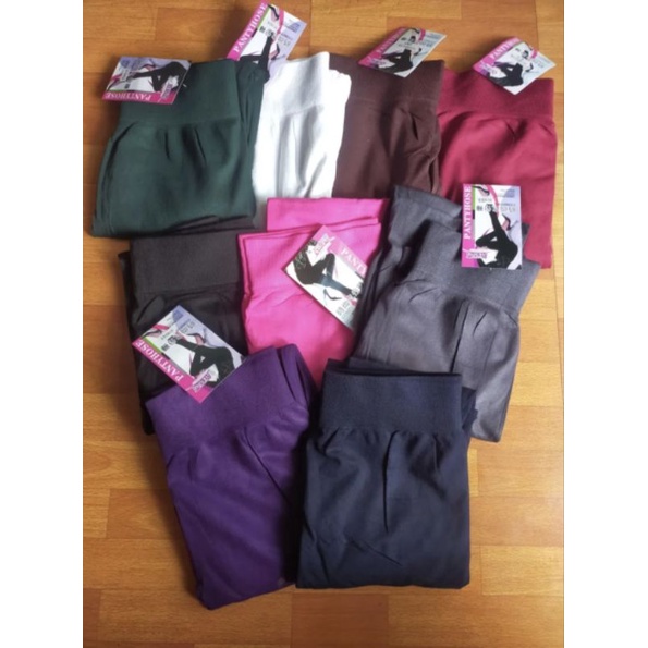 legging wanita dewasa polos panjang tebal highwaist
