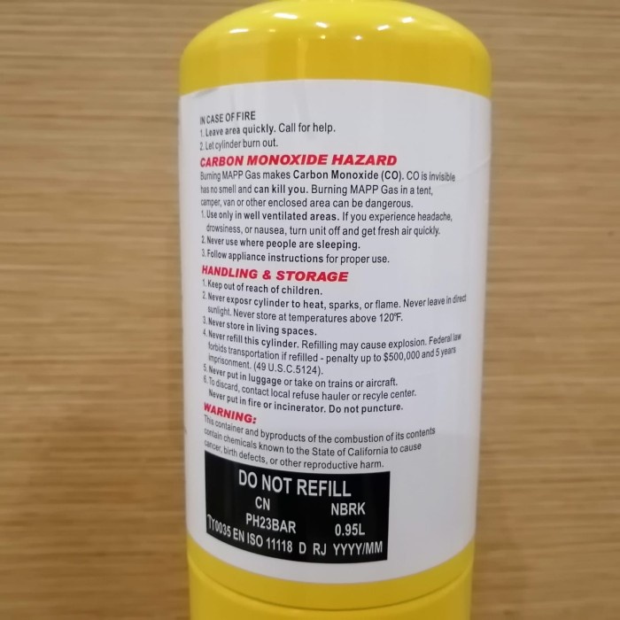 Alltemp Mapp Pro - Map Pro - Mapp Gas - Map Gas 400G