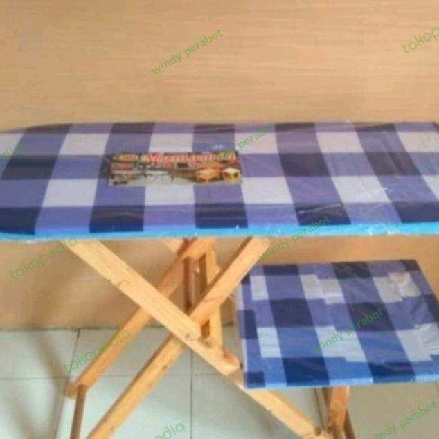 MEJA SETRIKA LIPAT KAYU SERBAGUNA / MEJA SETRIKA PORTABLE /