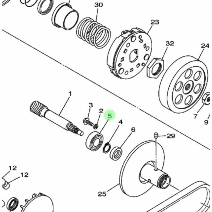 Laker Bearing Rasio Set Mio Sporty Smile Nouvo Z Lele Original