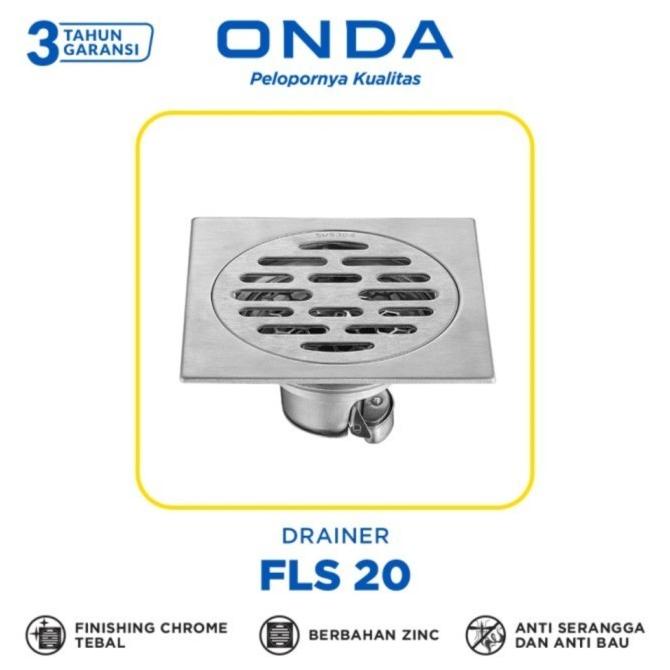 ONDA Saringan Got Floor Drain Kamar Mandi Stainless Steel FLS 20 FLS20