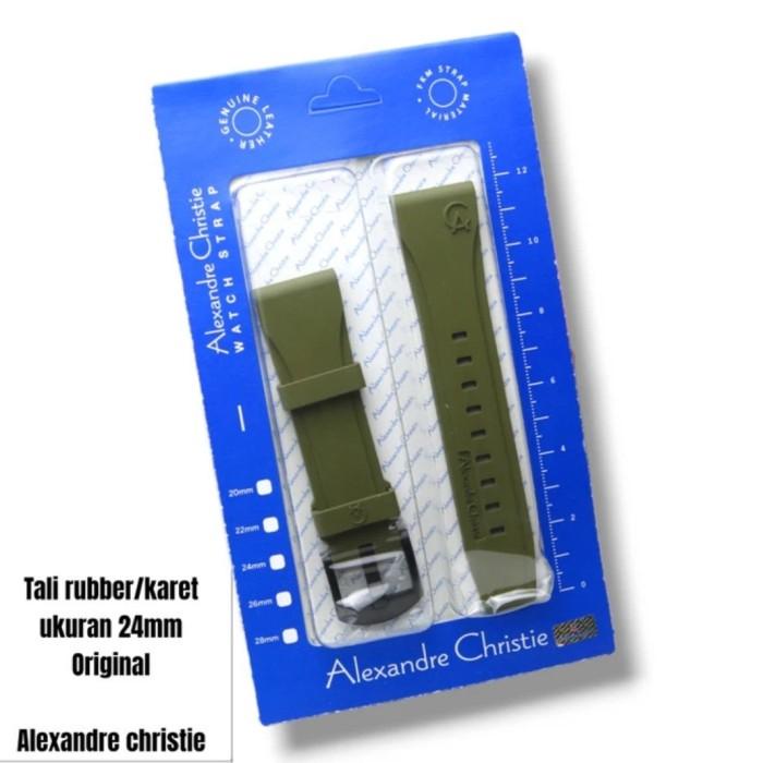 Tali Rubber Original Alexandre Christie Ukuran 24Mm Ac9205 Ac6295 Dll