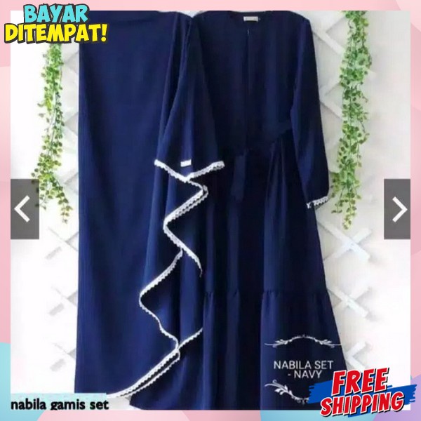 Ghamis Lengan Panjang Muslimah Wanita Dress Maxy Maxidres Syari Gamus Jubah Dres Gamis Games Baju Pa
