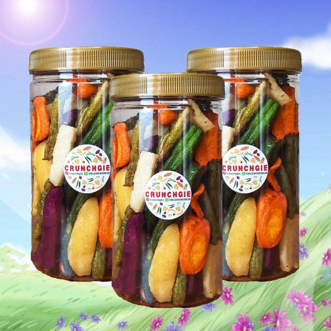 

(Trio Bundle) Healthy Crunchy Veggie Keripik Sayur Keripik Buah ASMR GTT