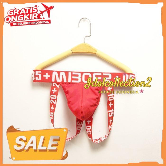 MIBOER MEN JOCKSTRAP PRIA CELANA DALAM OLAHRAGA PRIA RED MB384R HIGHT CLASS PRODUK !!