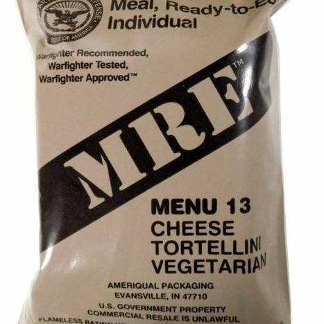 

usa mre ransum tentara amerika menu 13 (menu vegetarian) AS99