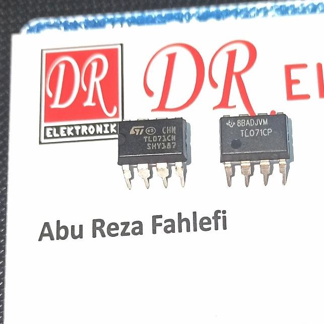 Baru IC TL071 TEXAS instrument Asli songle Op amp DIP TL071CP Original Ori dre3 Diminati Banget