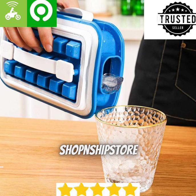 cetakan es batu tempat es batu desain simpel tanpa ribet karet silikon