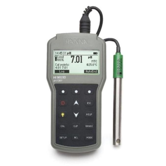 Hanna Hi98190-03 Professional Waterproof Portbl Ph/Orp Meter / Hi