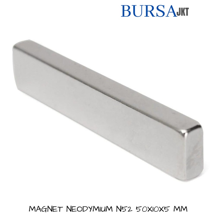 

STRONG MAGNET SUPER KUAT N52 NdFeB SQUARE BAR BATANG 50X10X5 MM