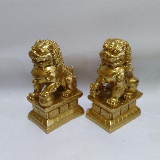 Patung Cilin fudong  singa fengsui patung fengshui patung keberuntungan miniatur patung singa
