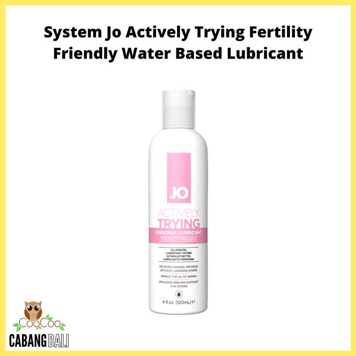 

System Jo Actively Trying Fertility Friendly Water Based Lubri-Cant