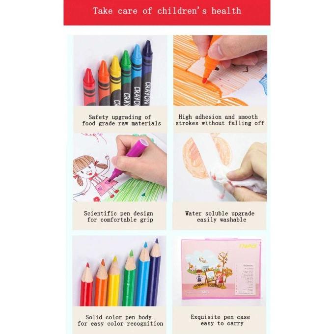 

Art Set Alat Menggambar Melukis Pensil Warna Crayon 168 Lengkap Murah