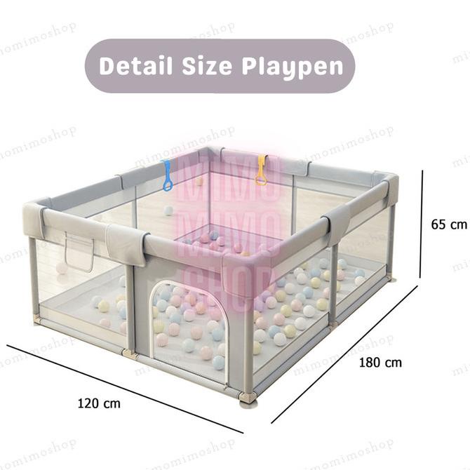 PAGAR BAYI ANAK / KOLAM TEMPAT BERMAIN MANDI BOLA - PLAYPEN PENGAMAN