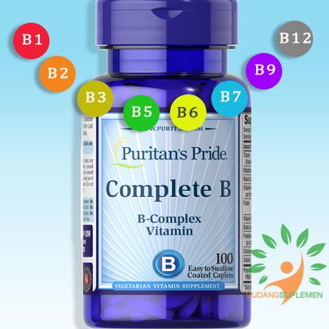 PROMO Puritan's Pride COMPLETE B - Vitamin B Complex 100 Kaplet | B Kompleks