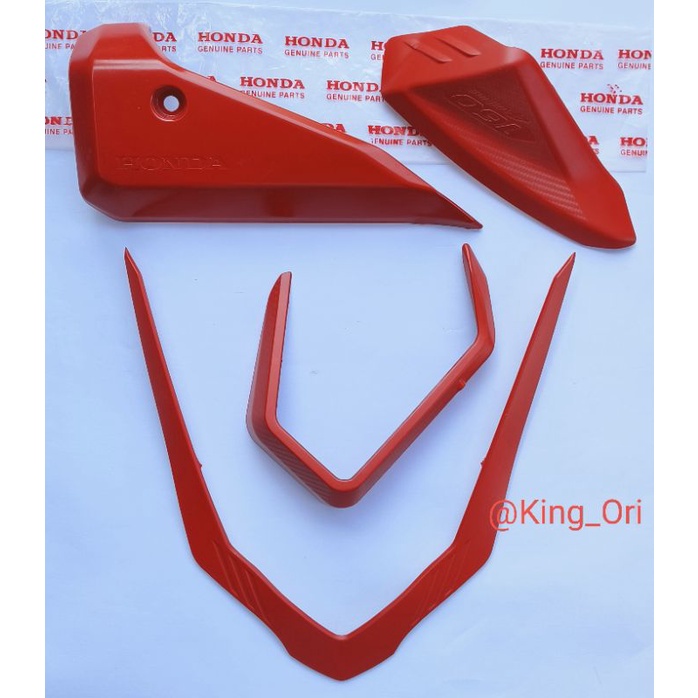 Garnish Cover Muffler Knalpot Garnish Filter Udara Full Set Vario 160 Ori