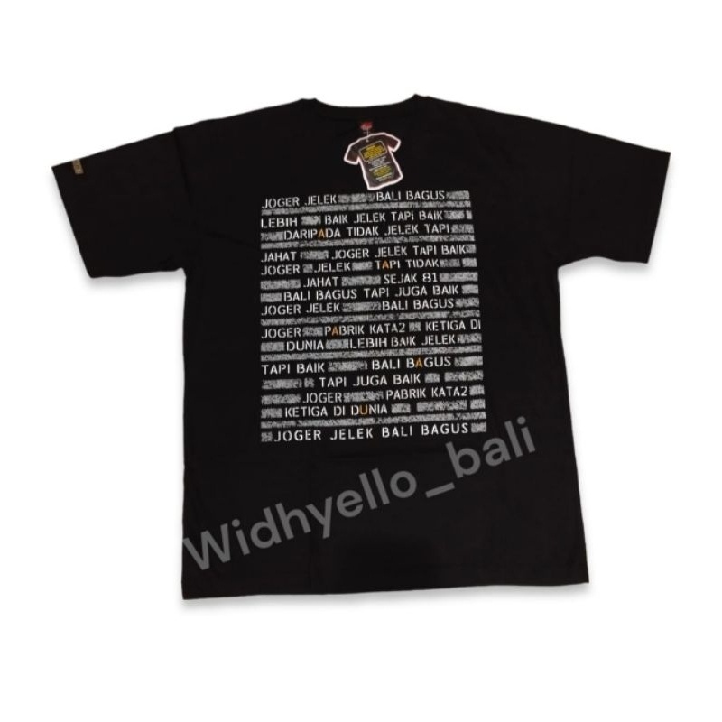 [EXCLUSIVE] BEST QUALITY KAOS JOGER BALI ORIGINAL SPESIAL HITAM