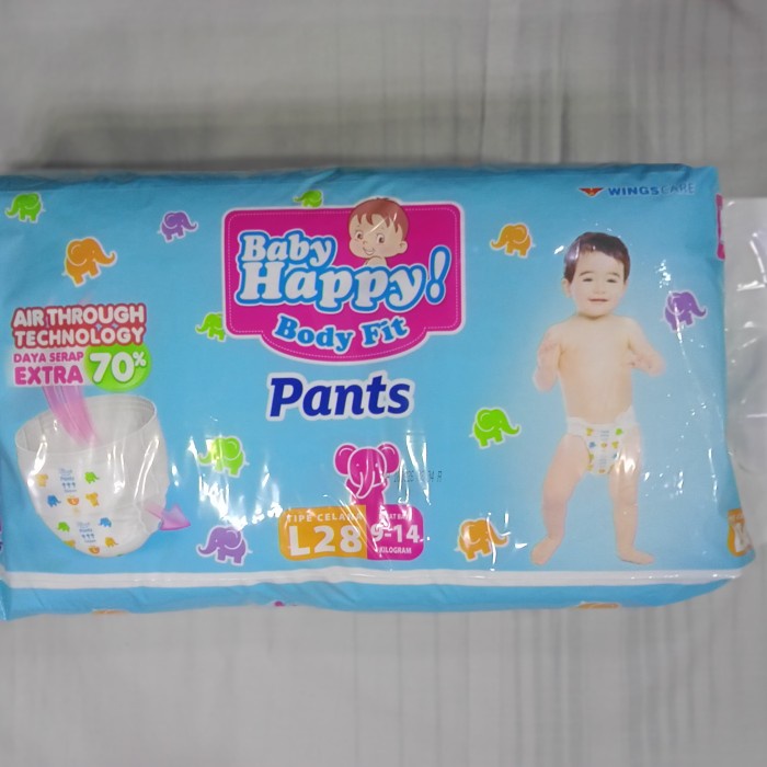Ready Pampers Baby Happy size L 28